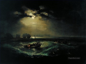 Pescadores en el mar El paisaje del mar de Cholmeley Turner Pinturas al óleo